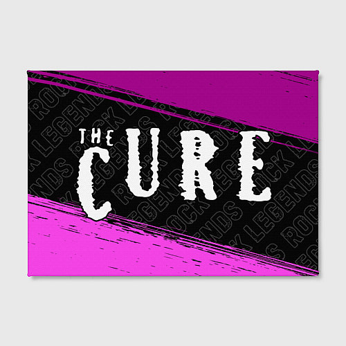 Картина прямоугольная The Cure rock legends: надпись и символ / 3D-принт – фото 2
