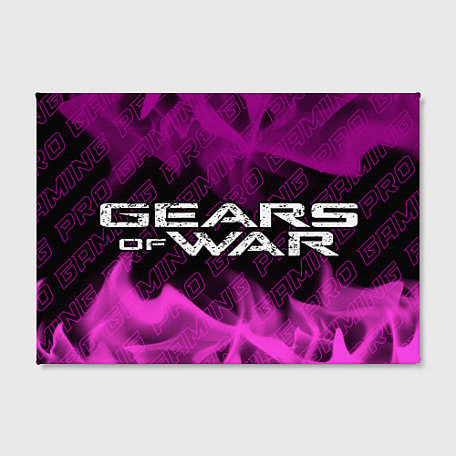 Картина прямоугольная Gears of War pro gaming: надпись и символ / 3D-принт – фото 2
