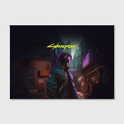 Холст прямоугольный Cyberpunk 2077 - Keanu Reeves, цвет: 3D-принт — фото 2