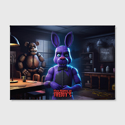 Картина прямоугольная Five Nights at Freddys Bonnie / 3D-принт – фото 2