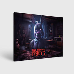 Холст прямоугольный Five Nights at Freddys Bonnie, цвет: 3D-принт