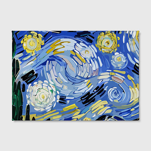Картина прямоугольная Облака в стиле Ван Гога / 3D-принт – фото 2