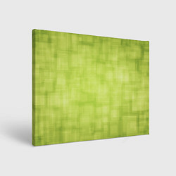 Холст прямоугольный Green and square, цвет: 3D-принт