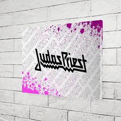 Холст прямоугольный Judas Priest rock legends: надпись и символ, цвет: 3D-принт — фото 2