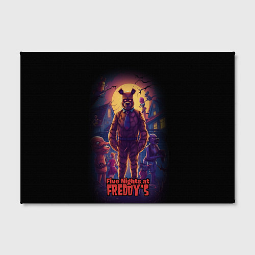 Картина прямоугольная Five Nights at Freddys horror / 3D-принт – фото 2