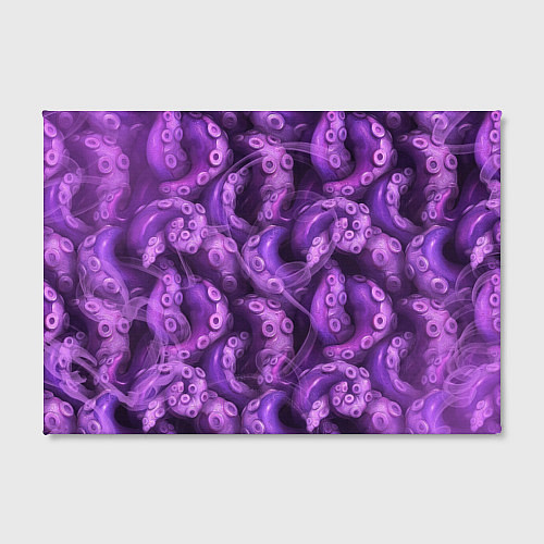 Картина прямоугольная Фиолетовые щупальца и дым / 3D-принт – фото 2