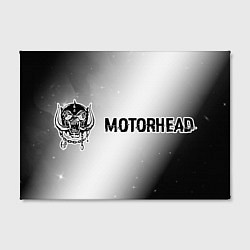 Холст прямоугольный Motorhead glitch на светлом фоне: надпись и символ, цвет: 3D-принт — фото 2