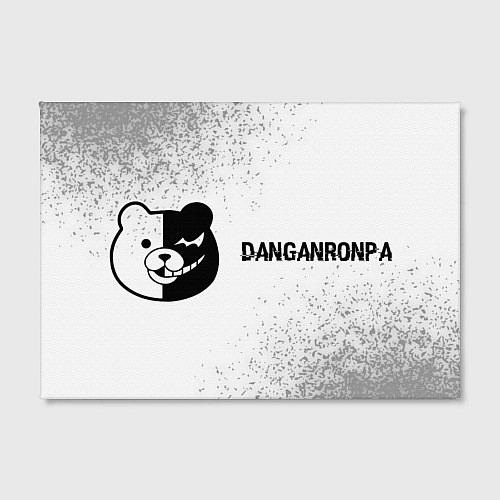 Картина прямоугольная Danganronpa glitch на светлом фоне: надпись и симв / 3D-принт – фото 2