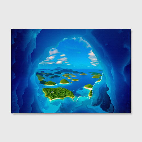 Картина прямоугольная Другой волшебный мир за ледяной стеной / 3D-принт – фото 2