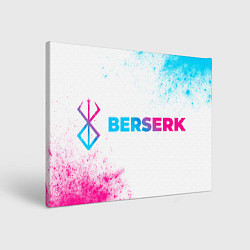 Холст прямоугольный Berserk neon gradient style: надпись и символ, цвет: 3D-принт