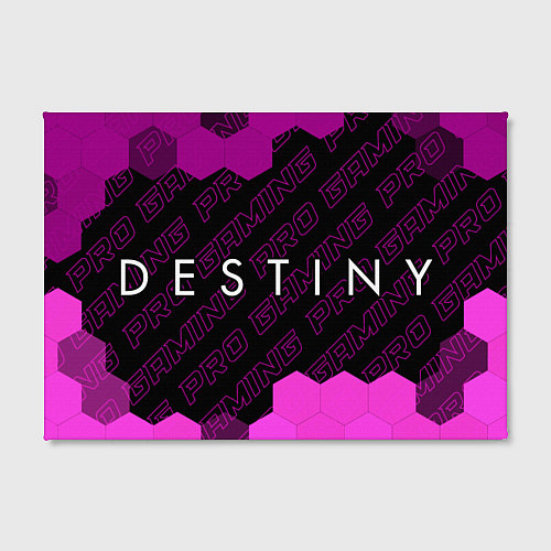 Картина прямоугольная Destiny pro gaming: надпись и символ / 3D-принт – фото 2