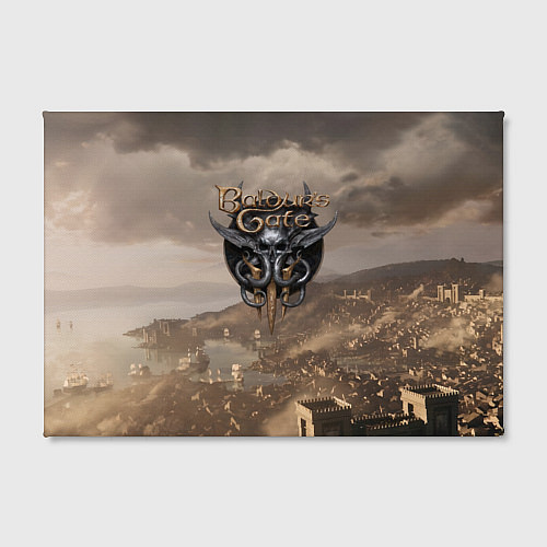Картина прямоугольная Baldurs Gate 3 Logo / 3D-принт – фото 2