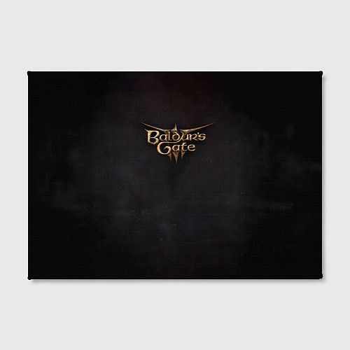 Картина прямоугольная Logo Baldurs Gate 3 / 3D-принт – фото 2
