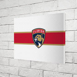 Холст прямоугольный Florida panthers - uniform - hockey, цвет: 3D-принт — фото 2