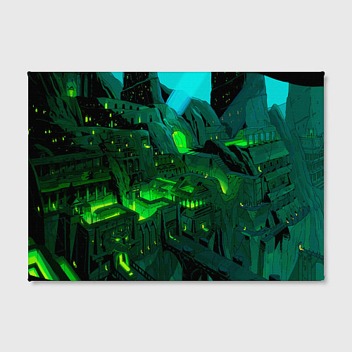 Картина прямоугольная Зелёный город / 3D-принт – фото 2