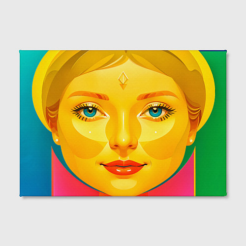 Картина прямоугольная Девушка желтоликая / 3D-принт – фото 2