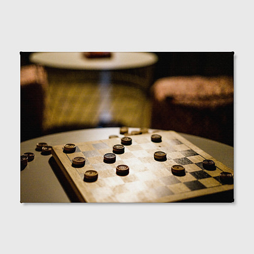 Картина прямоугольная Игра в шашки / 3D-принт – фото 2