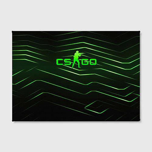 Картина прямоугольная CS GO dark green / 3D-принт – фото 2