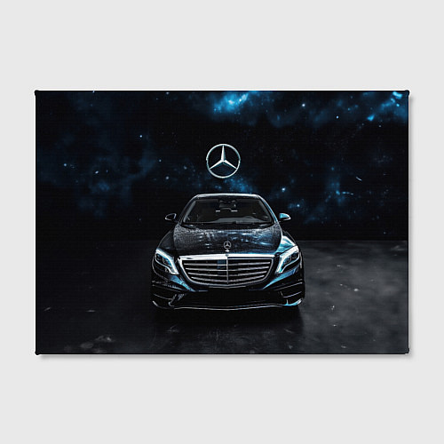 Картина прямоугольная Mercedes Benz space background / 3D-принт – фото 2