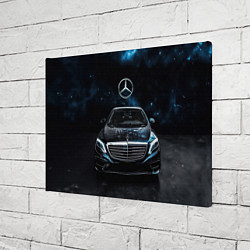 Холст прямоугольный Mercedes Benz space background, цвет: 3D-принт — фото 2