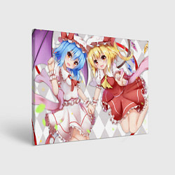 Холст прямоугольный Touhou Project Remilia and Flandre Scarlet, цвет: 3D-принт