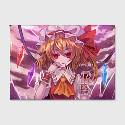 Холст прямоугольный Touhou Project Flandre Scarlet, цвет: 3D-принт — фото 2