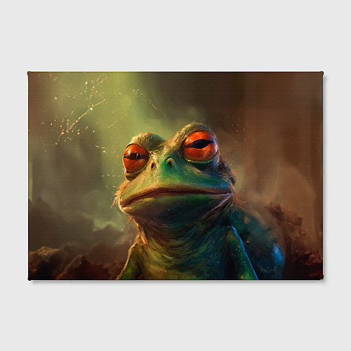 Картина прямоугольная Лягушка Пепе натуральная / 3D-принт – фото 2