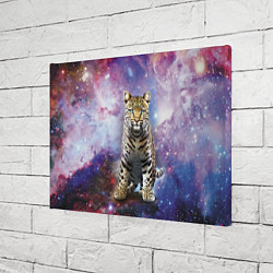 Холст прямоугольный Space leopard, цвет: 3D-принт — фото 2
