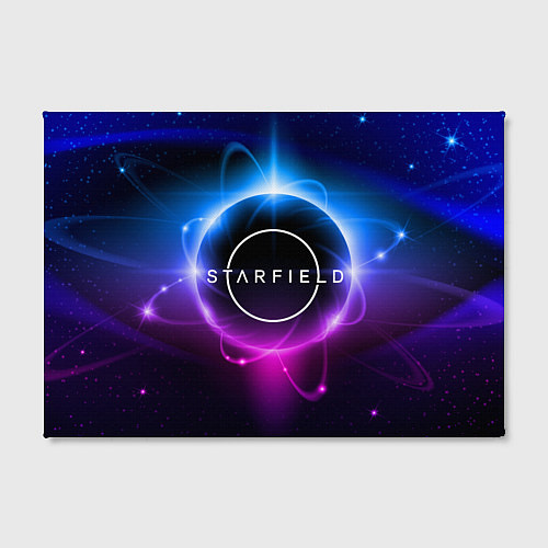 Картина прямоугольная Starfield space logo / 3D-принт – фото 2