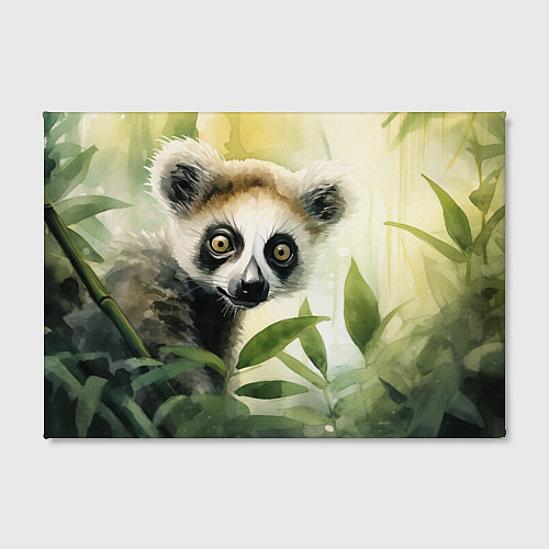Картина прямоугольная Лемур акварель / 3D-принт – фото 2