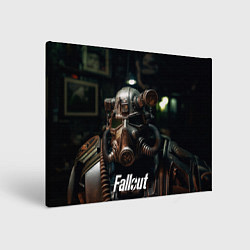 Холст прямоугольный Fallout man, цвет: 3D-принт