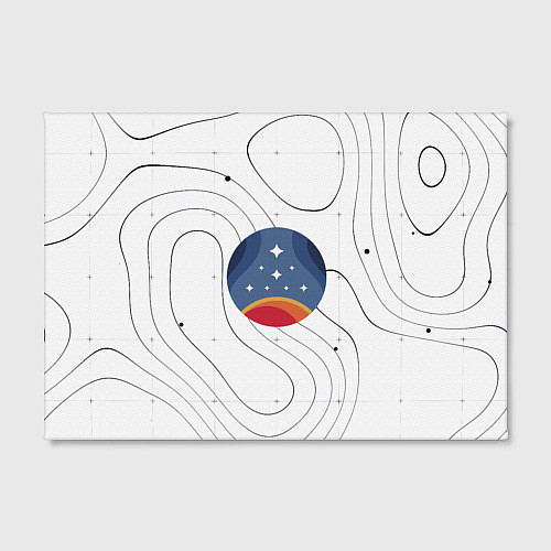 Картина прямоугольная Эмблема созвездия / 3D-принт – фото 2