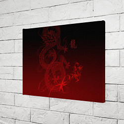 Холст прямоугольный Дракон в градиенте, цвет: 3D-принт — фото 2