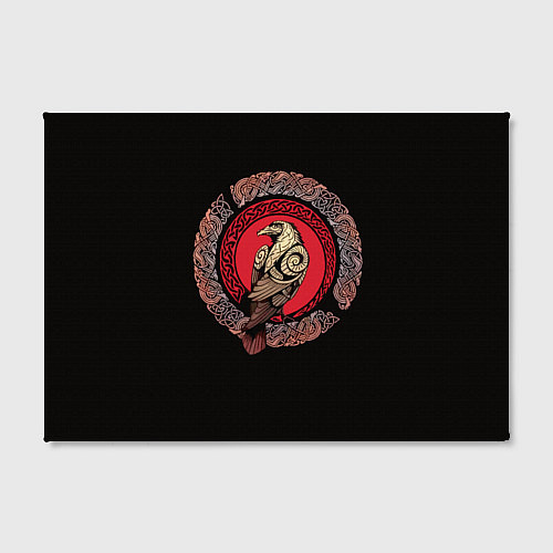 Картина прямоугольная Тату скандинавский орел - кельтская плетенка / 3D-принт – фото 2