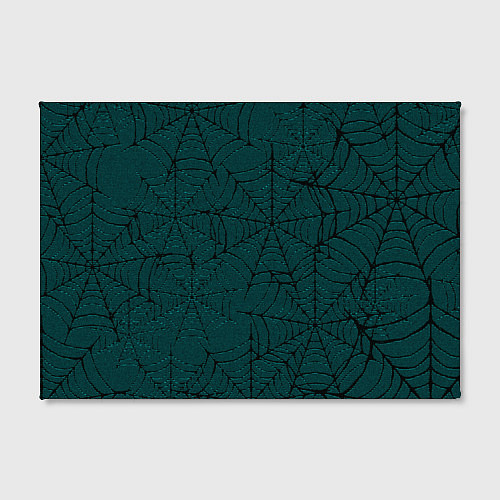Картина прямоугольная Паутина тёмно-зелёный / 3D-принт – фото 2