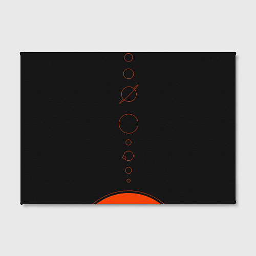 Картина прямоугольная Solar system - abstract / 3D-принт – фото 2