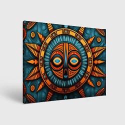 Холст прямоугольный Орнамент в африканском стиле, цвет: 3D-принт
