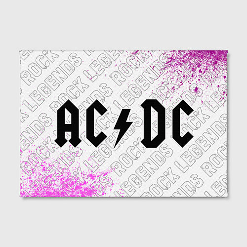 Картина прямоугольная AC DC rock legends по-горизонтали / 3D-принт – фото 2