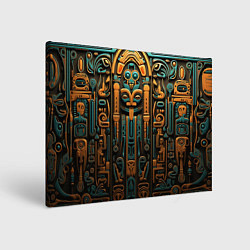 Картина прямоугольная Орнамент в египетском стиле, бюст Нефертити