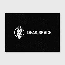 Холст прямоугольный Dead Space glitch на темном фоне по-горизонтали, цвет: 3D-принт — фото 2