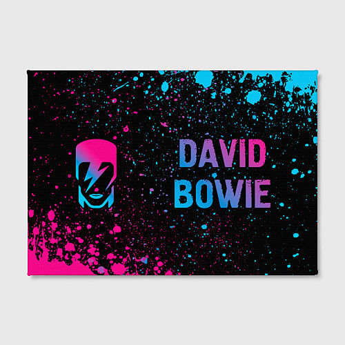 Картина прямоугольная David Bowie - neon gradient по-горизонтали / 3D-принт – фото 2