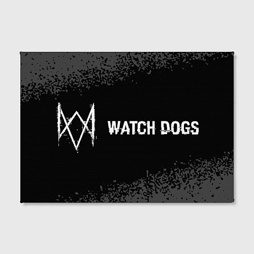 Картина прямоугольная Watch Dogs glitch на темном фоне по-горизонтали / 3D-принт – фото 2