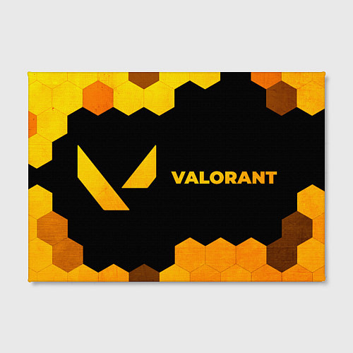 Картина прямоугольная Valorant - gold gradient по-горизонтали / 3D-принт – фото 2