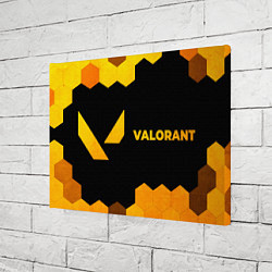Холст прямоугольный Valorant - gold gradient по-горизонтали, цвет: 3D-принт — фото 2