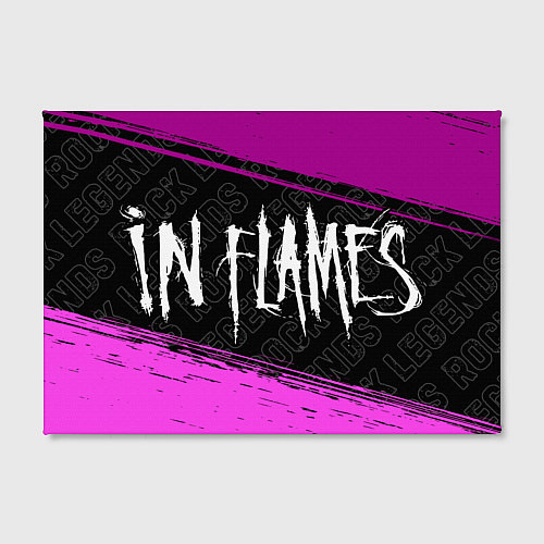 Картина прямоугольная In Flames rock legends по-горизонтали / 3D-принт – фото 2