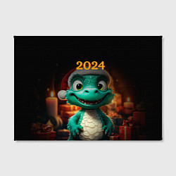 Холст прямоугольный Зеленый дракон 2024, цвет: 3D-принт — фото 2