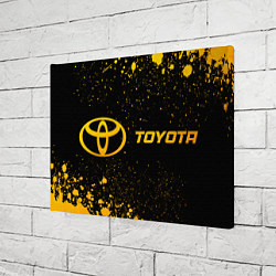Холст прямоугольный Toyota - gold gradient по-горизонтали, цвет: 3D-принт — фото 2