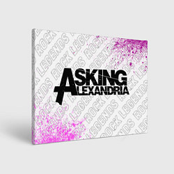Холст прямоугольный Asking Alexandria rock legends по-горизонтали, цвет: 3D-принт