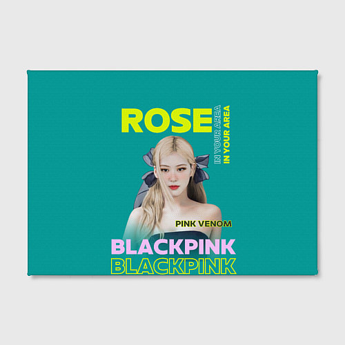 Картина прямоугольная Rose - девушка певица из группы Blackpink / 3D-принт – фото 2