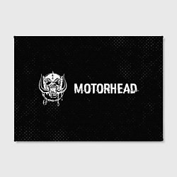 Холст прямоугольный Motorhead glitch на темном фоне по-горизонтали, цвет: 3D-принт — фото 2